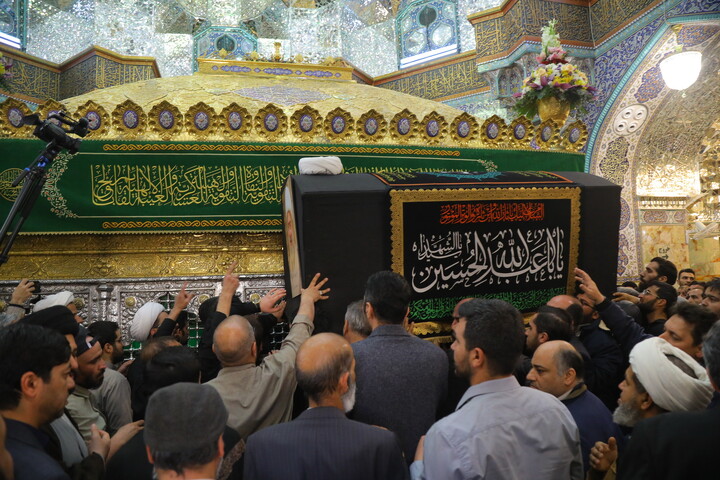 تصاویر / مراسم تشییع پیکر آیت الله حاج شیخ محمدرضا مامقانی