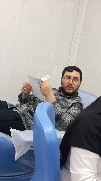 تصاویر/طلاب مدرسه علمیه امام خمینی(ره) خمین پیشگام در ترویج فرهنگ اهدای خون