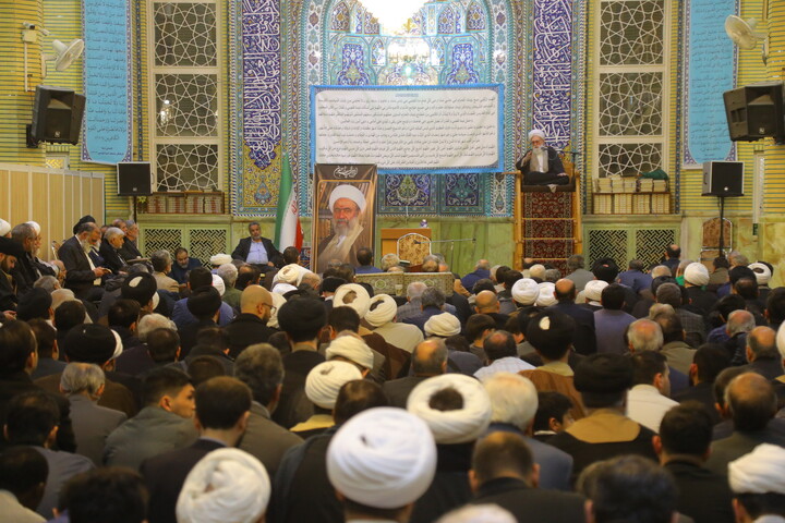 تصاویر / مراسم ترحیم مرحوم حاج شیخ محمدرضا مامقانی