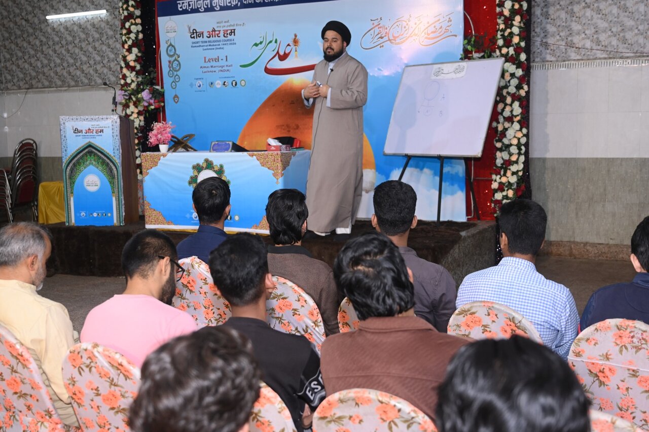 لکھنؤ؛ رمضان میں "دین اور ہم" کلاسز کا سلسلہ جاری، بچوں کو توحید سے روشناس کرایا گیا