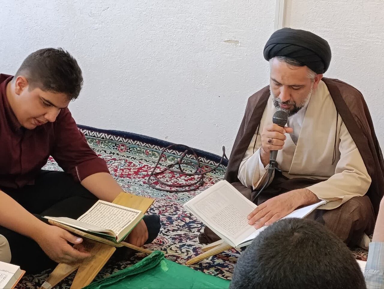 برگزاری ختم مفهومی قرآن کریم در مدرسه علمیه محمودیه کرمان+تصویر