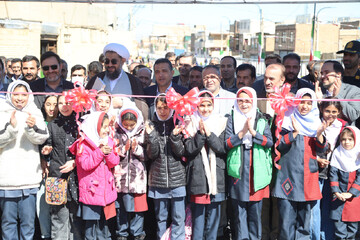 تصاویر / آیین افتتاح معبر جدید الاحداث بلوار شهید رئیسی در همدان