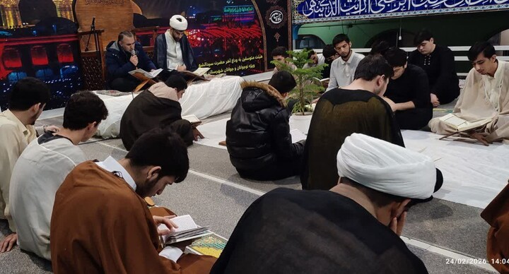 جز خوانی قرآن کریم در مدرسه امام محمد باقر(ع) پارس آباد