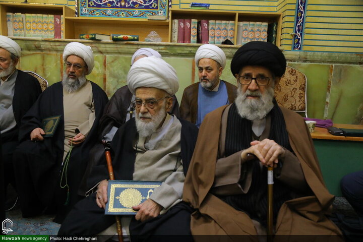 مراسم تأبين آية الله الشيخ محمد رضا المامقاني في قم