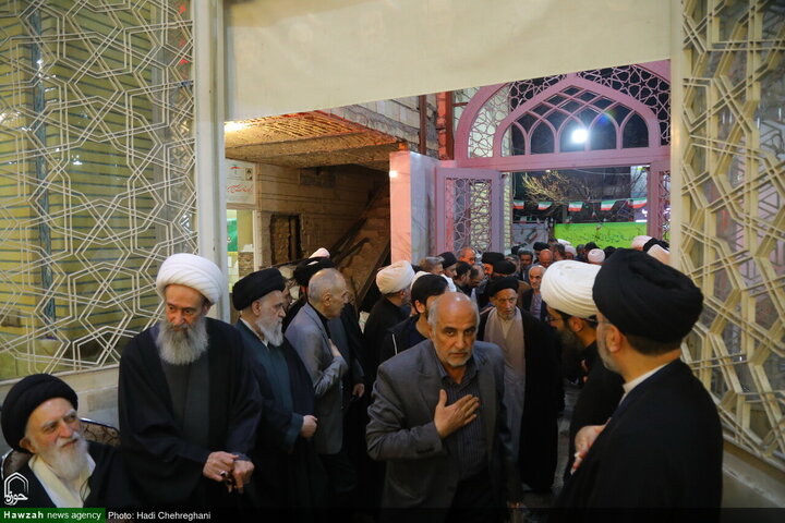 مراسم تأبين آية الله الشيخ محمد رضا المامقاني في قم