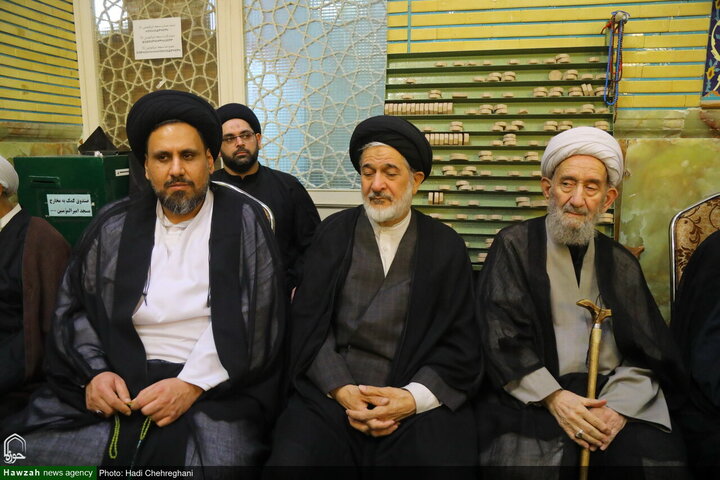 مراسم تأبين آية الله الشيخ محمد رضا المامقاني في قم