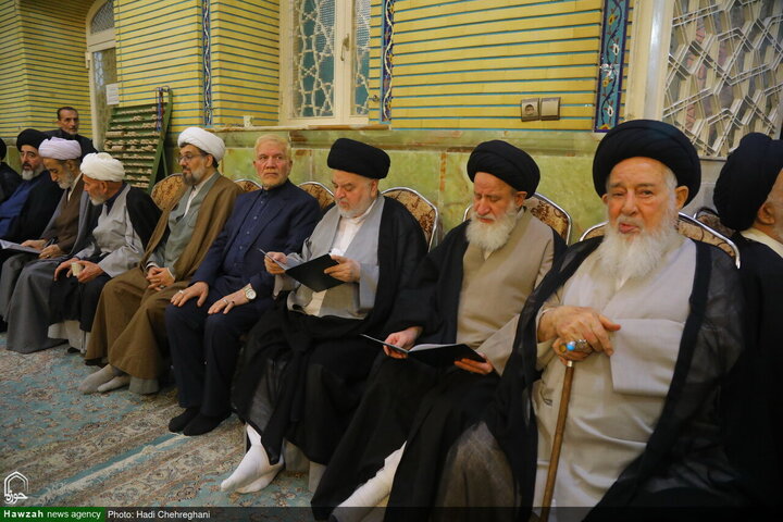 مراسم تأبين آية الله الشيخ محمد رضا المامقاني في قم