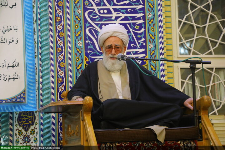 مراسم تأبين آية الله الشيخ محمد رضا المامقاني في قم