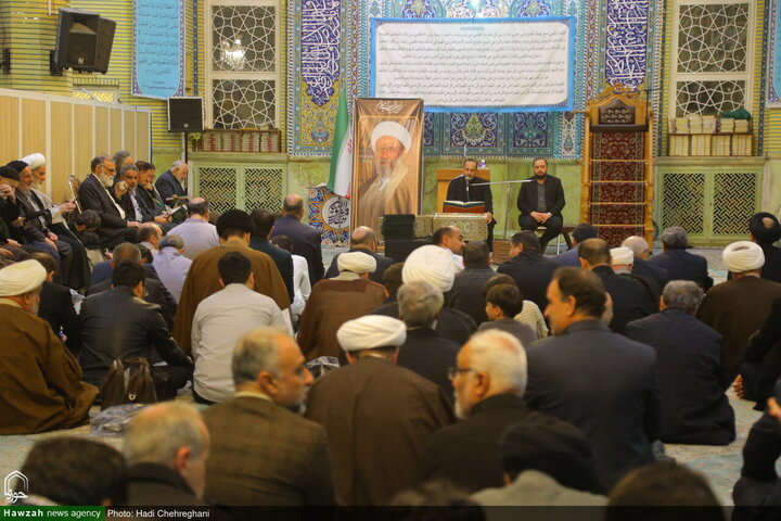 مراسم تأبين آية الله الشيخ محمد رضا المامقاني في قم