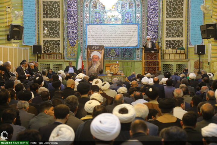 مراسم تأبين آية الله الشيخ محمد رضا المامقاني في قم