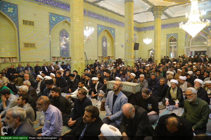 مراسم تأبين آية الله الشيخ محمد رضا المامقاني في قم