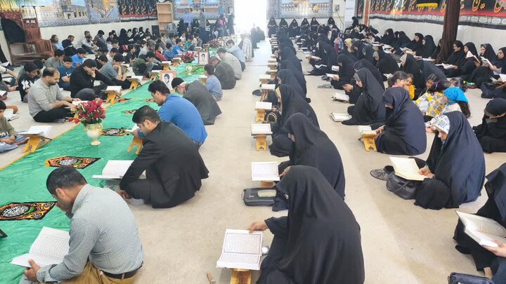 تصاویر/ هفتمین روز جزءخوانی قرآن در شهر امام حسن