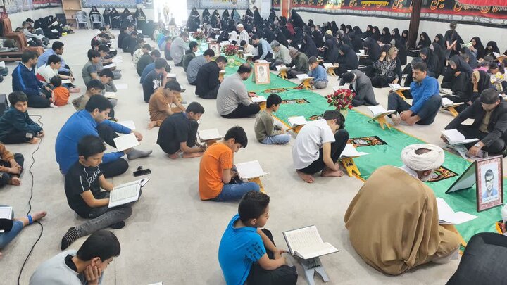 تصاویر/ هفتمین روز جزءخوانی قرآن در شهر امام حسن