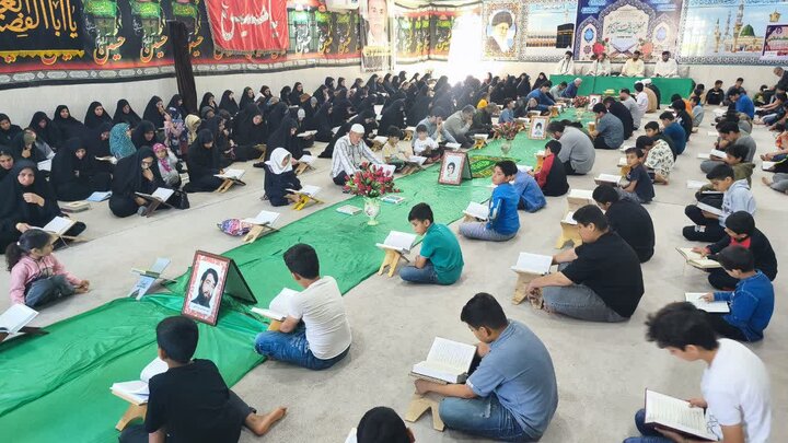 تصاویر/ هفتمین روز جزءخوانی قرآن در شهر امام حسن