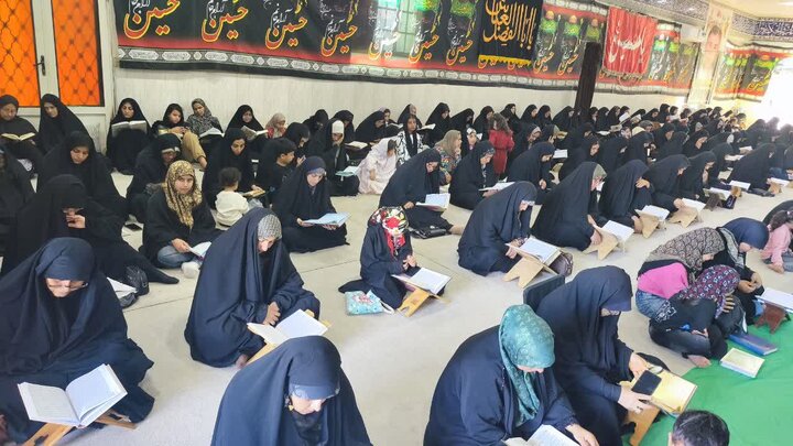 تصاویر/ هفتمین روز جزءخوانی قرآن در شهر امام حسن