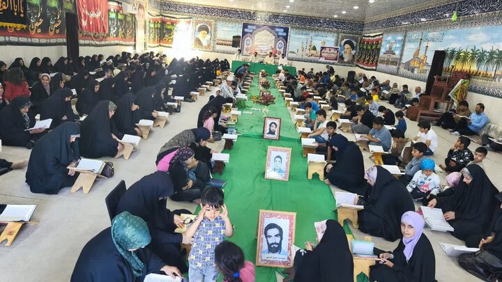 تصاویر/ هفتمین روز جزءخوانی قرآن در شهر امام حسن