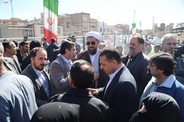 تصاویر / آیین افتتاح معبر جدید الاحداث بلوار شهید رئیسی