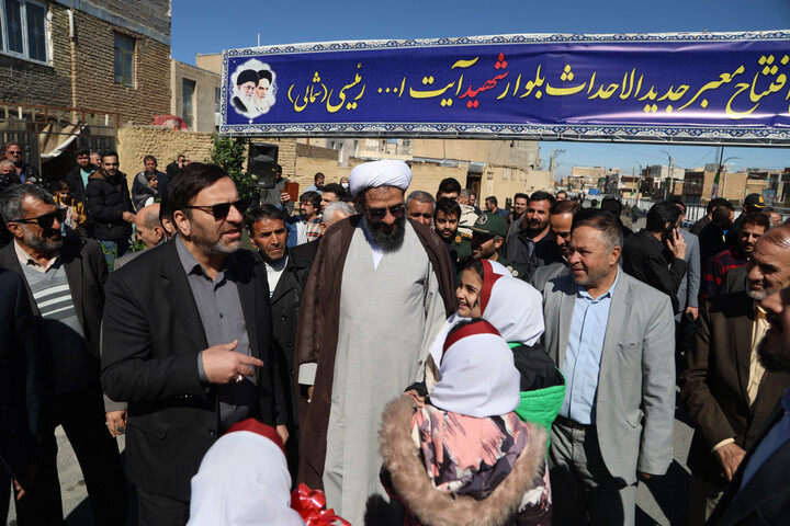 تصاویر / آیین افتتاح معبر جدید الاحداث بلوار شهید رئیسی