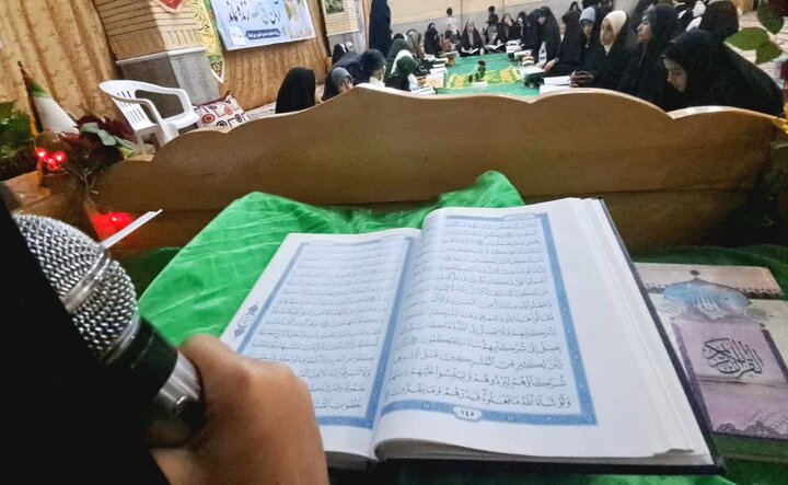 تصاویر/ هشتمین شب جزءخوانی دختران نوجوان در دوراهک