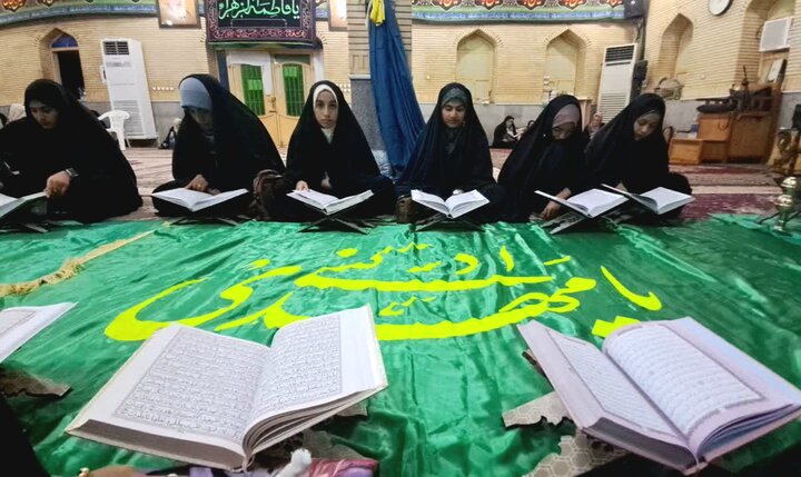 تصاویر/ هشتمین شب جزءخوانی دختران نوجوان در دوراهک