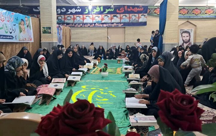 تصاویر/ هشتمین شب جزءخوانی دختران نوجوان در دوراهک