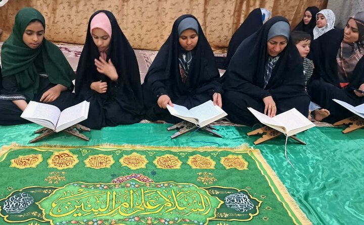 تصاویر/ هشتمین شب جزءخوانی دختران نوجوان در دوراهک