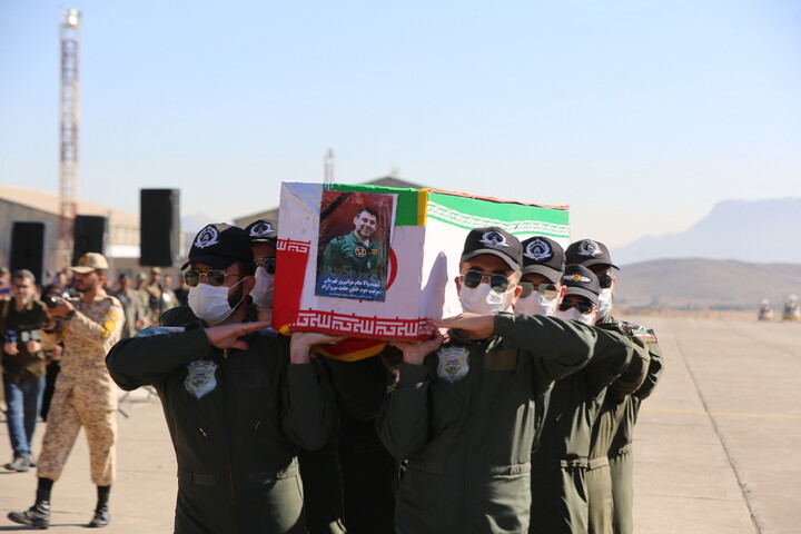 تصاویر / آیین  شهدای خلبان هوانیروز اصفهان