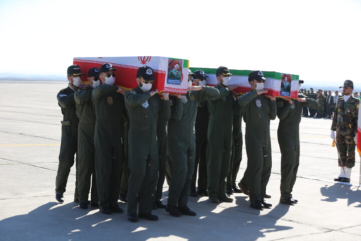 تصاویر / آیین  شهدای خلبان هوانیروز اصفهان