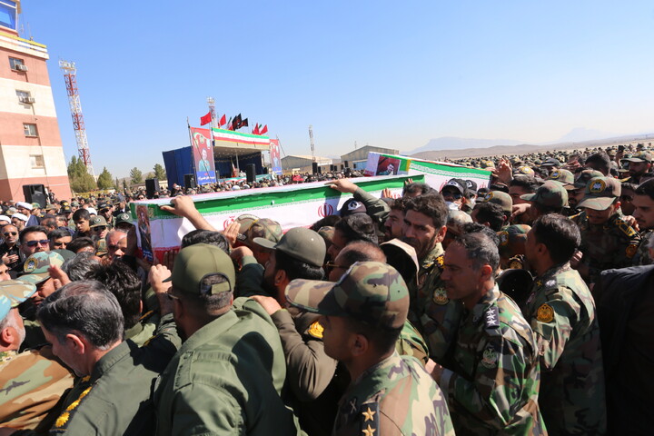 تصاویر / آیین  شهدای خلبان هوانیروز اصفهان