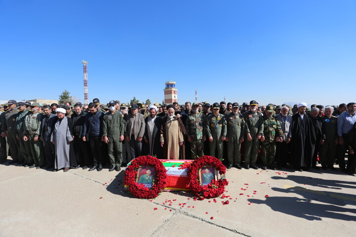 تصاویر / آیین  شهدای خلبان هوانیروز اصفهان