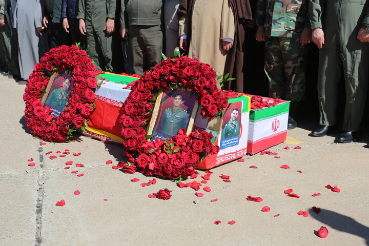 تصاویر / آیین  شهدای خلبان هوانیروز اصفهان