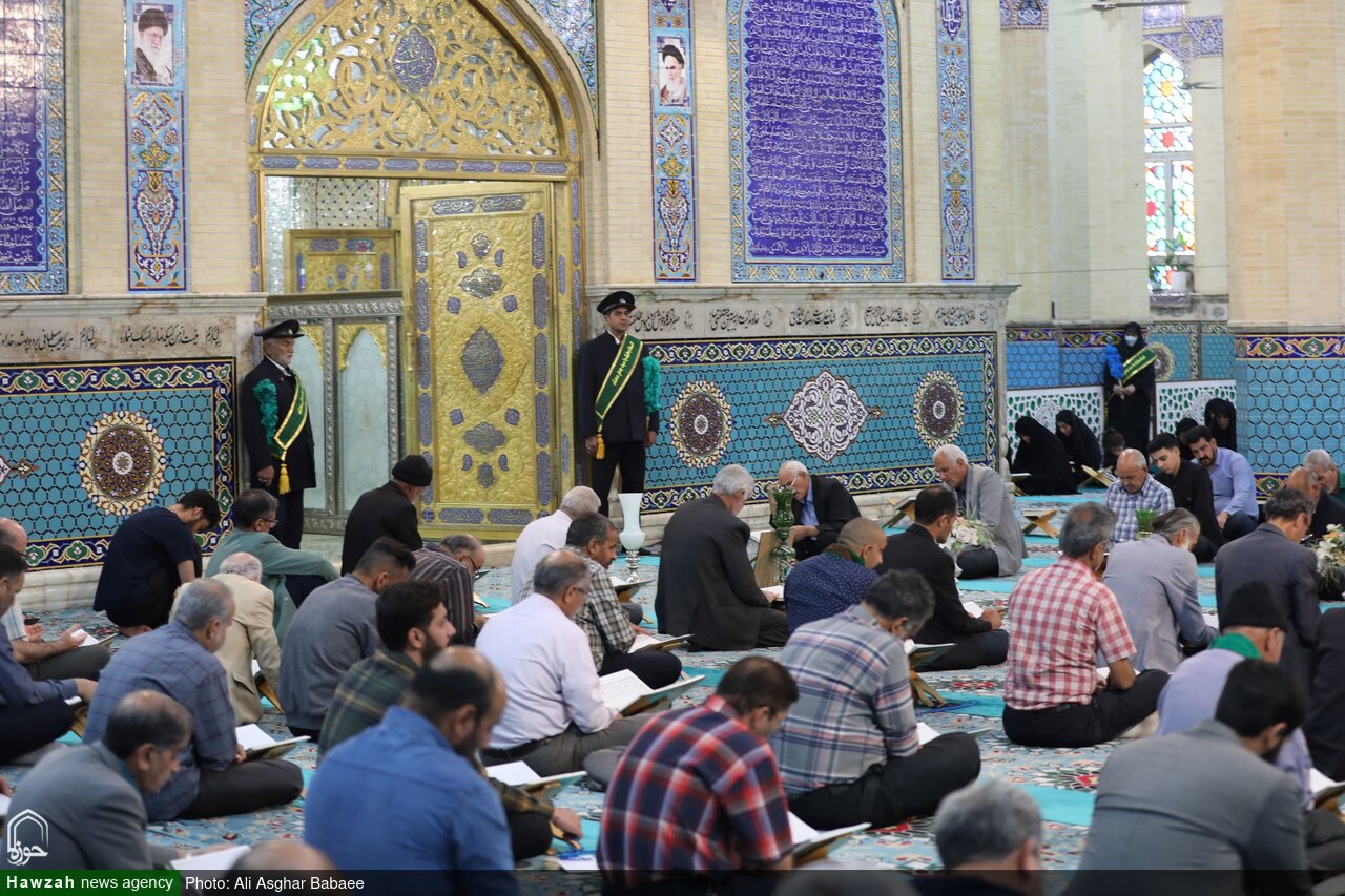 فیلم| آیین ترتیل خوانی قرآن کریم در امامزاده سید جعفر(ع) محمد استان یزد