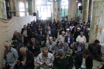 تصاویر/ نماز عبادی سیاسی جمعه شهرستان خاتم