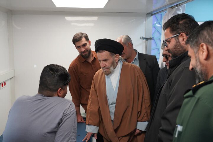 تصاویر/آیین برپایی بیمارستان صحرایی در رومشکان