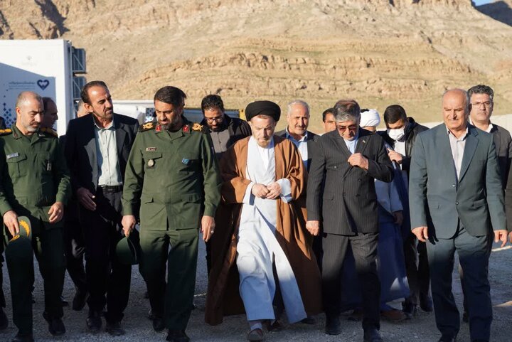 تصاویر/آیین برپایی بیمارستان صحرایی در رومشکان