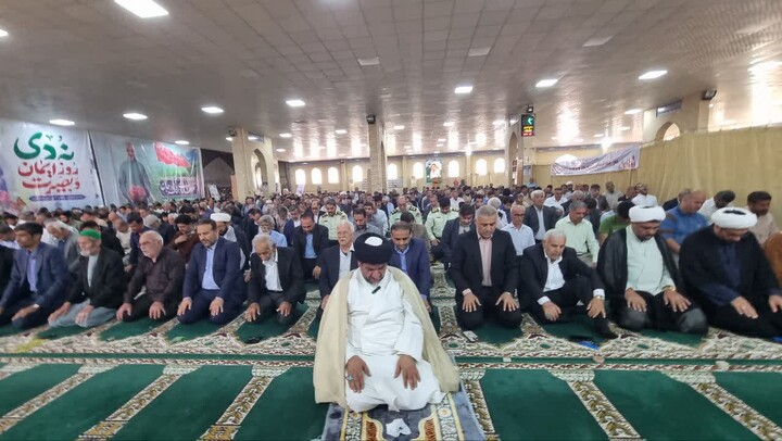 نماز جمعه بندرریگ به روایت تصویر