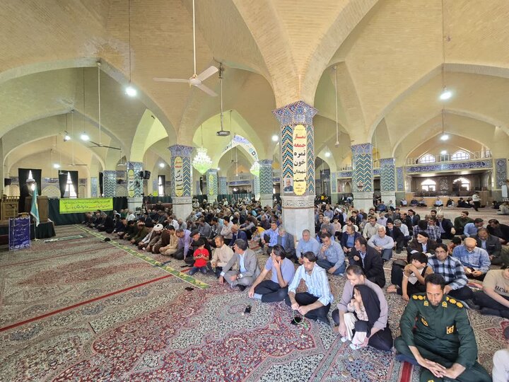 تصاویر/ برگزاری نماز جمعه شهرستان بهاباد