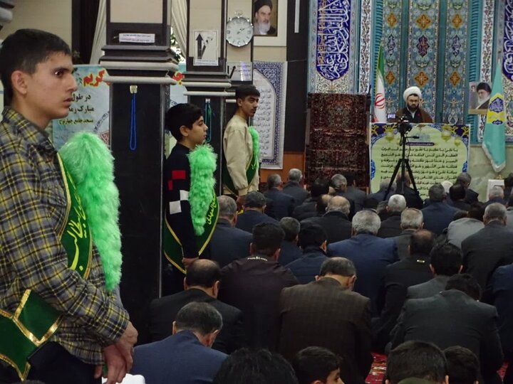 تصاویر/ آیین عبادی سیاسی نماز جمعه چهاربرج