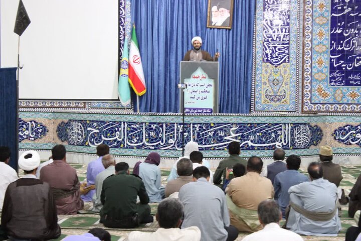تصاویر/ آیین عبادی سیاسی نماز جمعه شهرستان دلگان