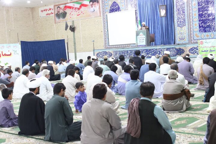 تصاویر/ آیین عبادی سیاسی نماز جمعه شهرستان دلگان