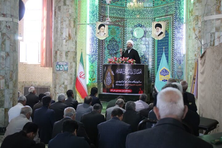 تصاویر/ نماز عبادی سیاسی جمعه شهرستان خاتم