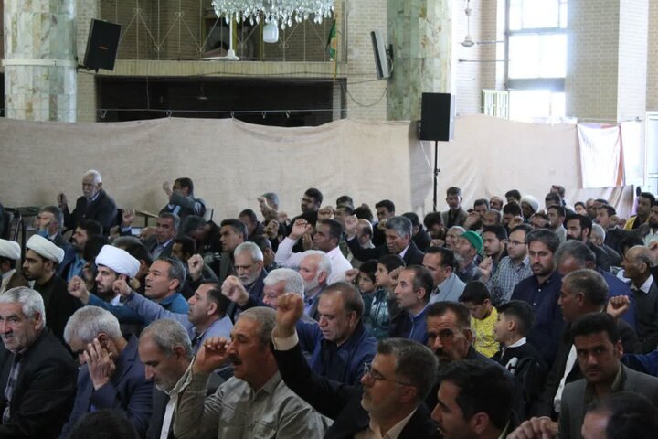 تصاویر/ نماز عبادی سیاسی جمعه شهرستان خاتم