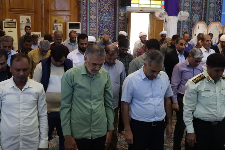 نماز جمعه خارگ به روایت تصویر