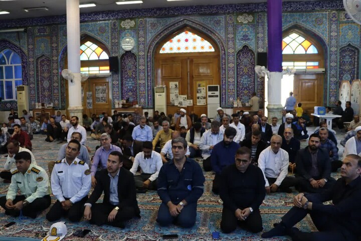 نماز جمعه خارگ به روایت تصویر