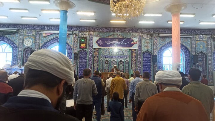 نماز جمعه خارگ به روایت تصویر