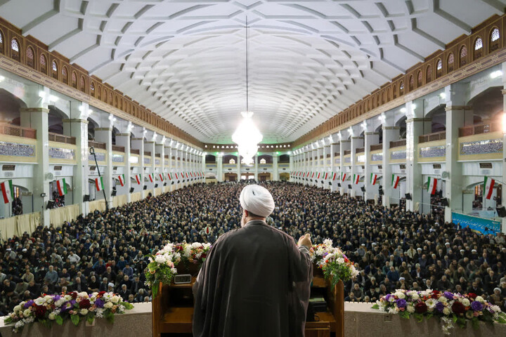 تصاویر/ آیین عبادی سیاسی نماز جمعه تبریز