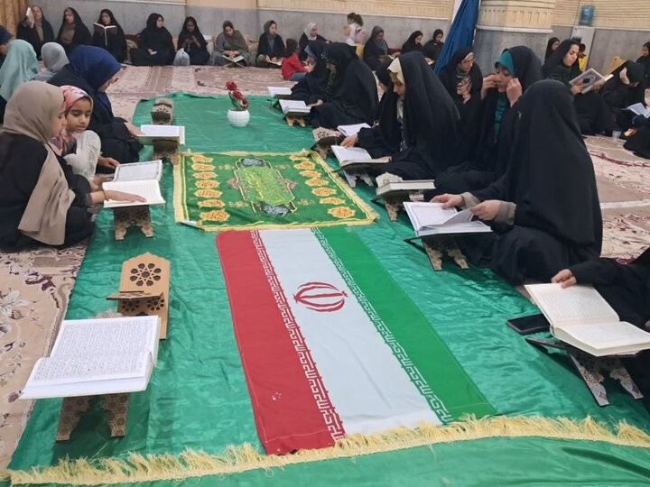 تصاویر/ نهمین روز ترتیل‌خوانی دختران دوراهک در ماه مبارک رمضان
