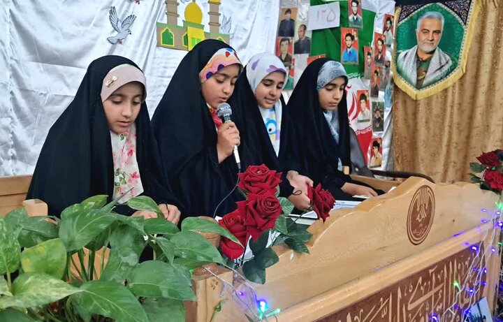 تصاویر/ نهمین روز ترتیل‌خوانی دختران دوراهک در ماه مبارک رمضان