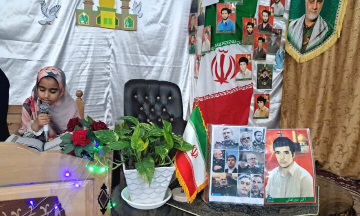 تصاویر/ نهمین روز ترتیل‌خوانی دختران دوراهک در ماه مبارک رمضان