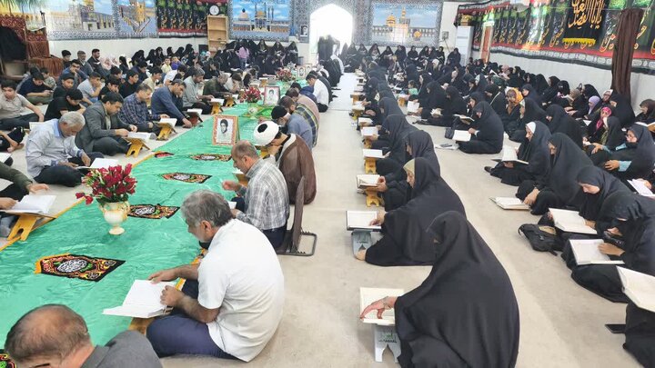تصاویر/ روز نهم جزءخوانی قرآن کریم در شهر امام حسن(ع)